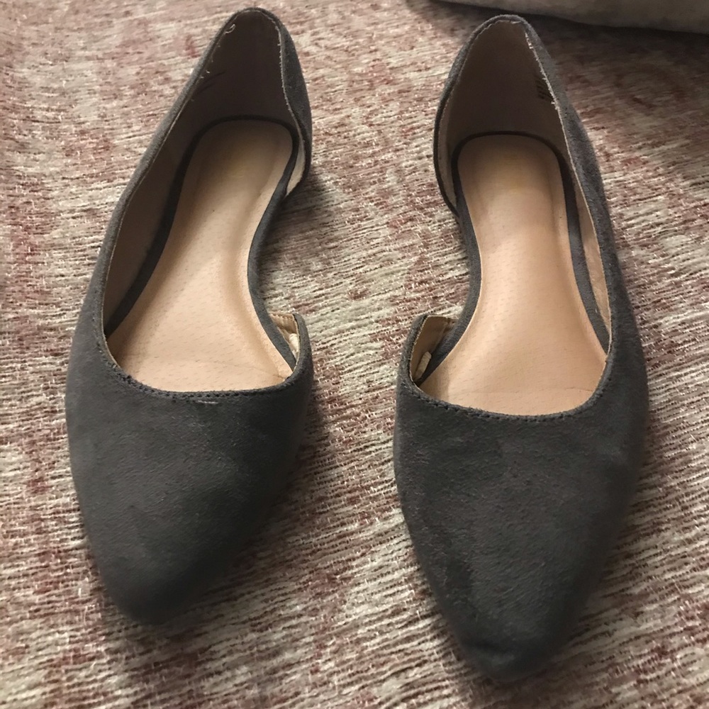 Suede Flats size 7.5, good condition